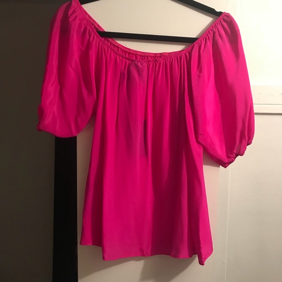 Aum-Couture silk off the shoulder blouse - Picture 1 of 3